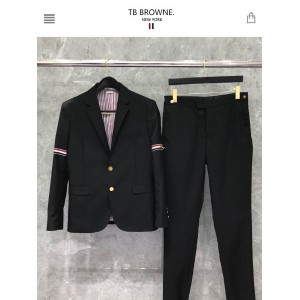 职业正装小西服男士黑色休闲潮流拼接羊毛韩版修身